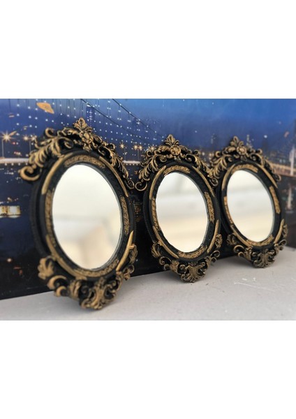 Duvar Masa Ayna Tasarım 3lü Set 22CM