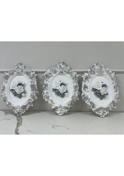 Dekoratif Duvar Tablosu 3 Lü Set 33CM modelleri