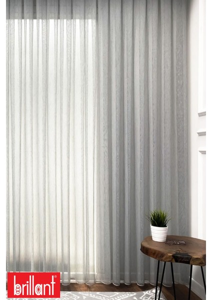 Tt Gri 1/2,5 Normal Pileli Ütü Istemez Kırışmaz Düz Tül Perde modelleri