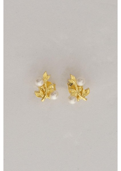 Incili Dallı Altın Kaplama Mini Gümüş Küpe 7363 fırsatları