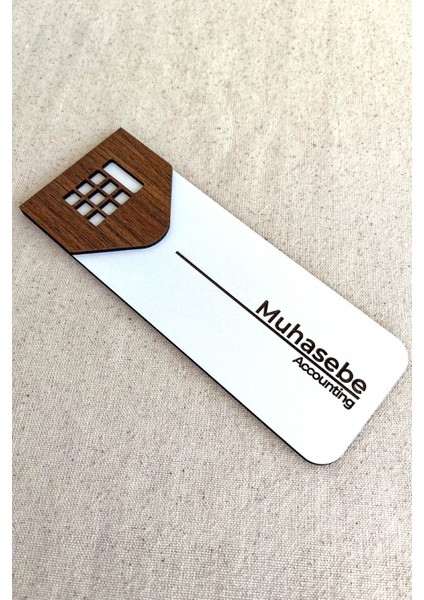 Muhasebe Kapı Tabelası – Mdf Ofis Oda Isimliği | 19X7 cm Çift Katmanlı modelleri