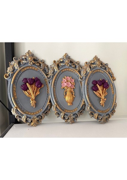 Duvar Süsü 3 Lü Dekoratif