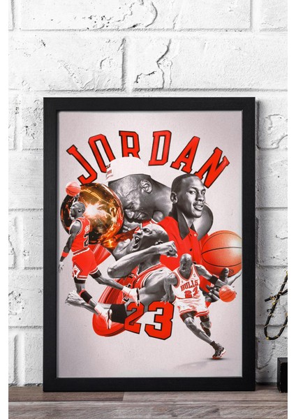 Michael Jordan Çerçeveli Tablo - Basketbol Nba Posteri Tablo