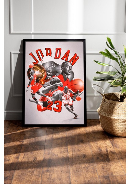 Michael Jordan Çerçeveli Tablo - Basketbol Nba Posteri Tablo fiyatları