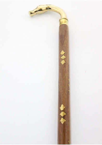 Pirinç At Büstü Baston 93 cm
