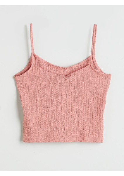 Yeni Sezon U Yaka Dokulu Askili Crop - S5GI19Z8 fiyatları