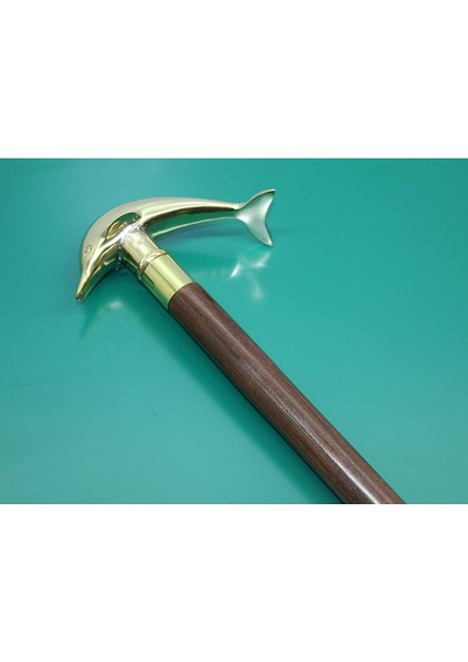 Pirinç Yunus Balıklı Baston 100 cm