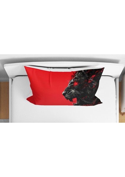 Aslan Kral 3D Dijital Baskılı Tek Kişilik Nevresim Takımı