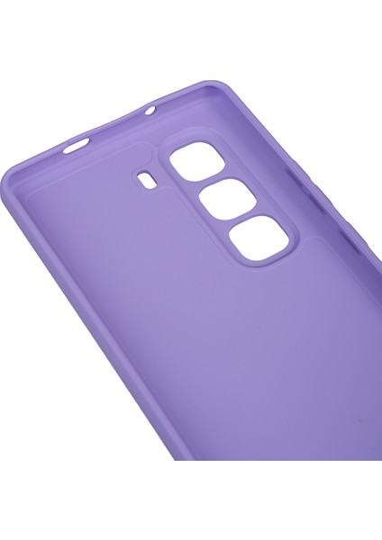 Infinix Hot 50 Pro Plus 4g Kılıf F10T Biye Silikon - Mor