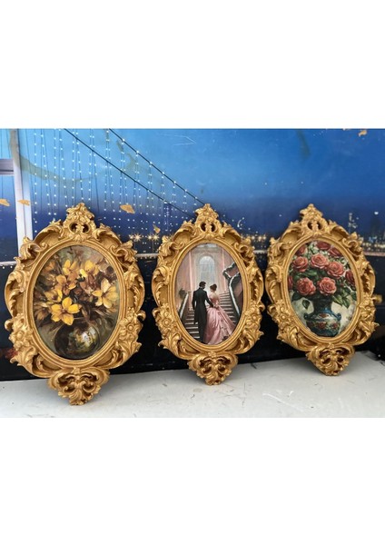 El Yapımı Tablo Vintage Tarzı 3lü Duvar Pano fiyatları