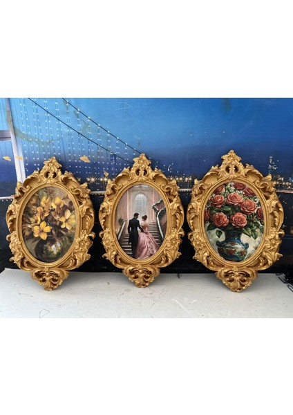 El Yapımı Tablo Vintage Tarzı 3lü Duvar Pano modelleri