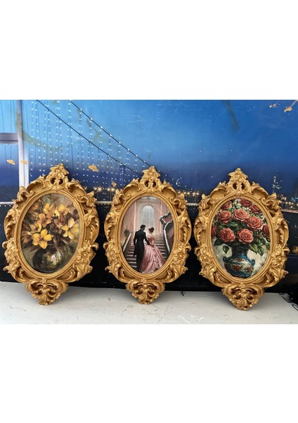 El Yapımı Tablo Vintage Tarzı 3lü Duvar Pano fırsatları