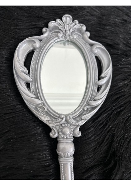 Gösterişli El Aynası Gümüş Rengi Modern Tasarım fırsatları