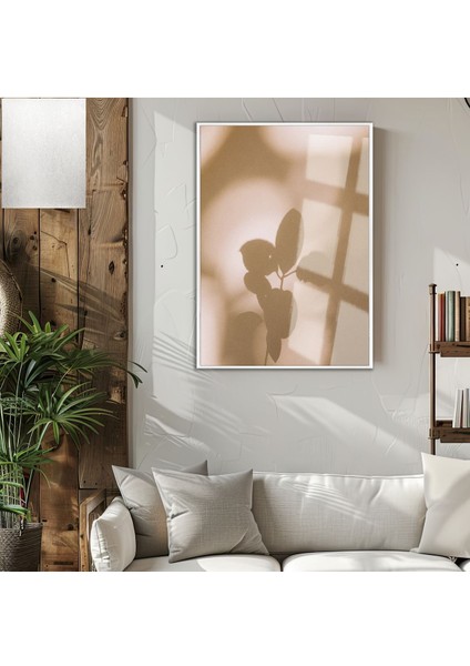 |soft Yaprak Gölgesi Modeli (Shade) |çerçeveli Temperli Cam Tablo Tekli Dikey