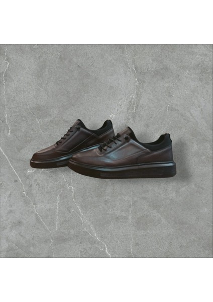 %100 Deri Ortopedik Yüksek Taban Erkek Sneaker Günlük Ayakkabı Bms B505 fırsatları