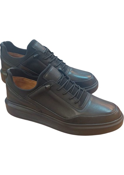 %100 Deri Ortopedik Yüksek Taban Erkek Sneaker Günlük Ayakkabı Bms B505 indirimleri