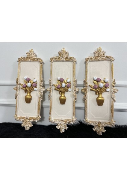 Duvar Tablosu 3 Lü Set , Modern Tasarım Dekoratif Aksesuar indirimleri