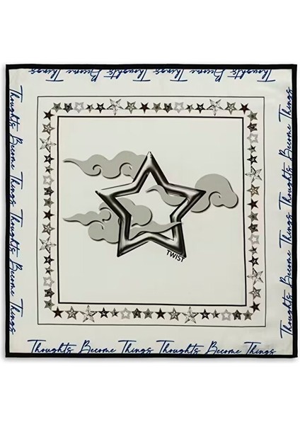 Yıldız Baskılı Sloganlı Fular TS1250065021002 fiyatları