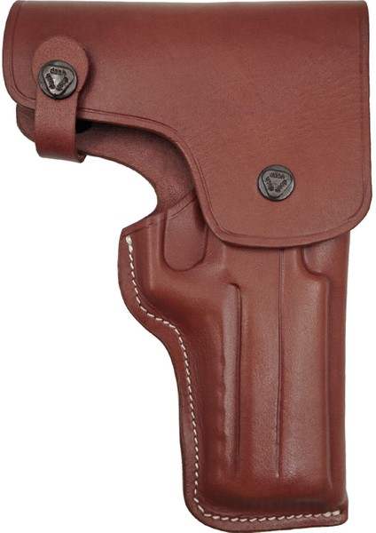 Sig Sauer P320 Uyumlu Kahverengi Askeri Model Kapaklı Silah Kılıfı
