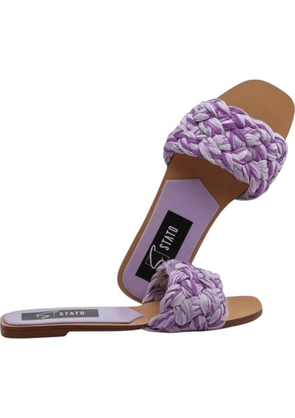 Lila Renkli Kadın Terlik modelleri