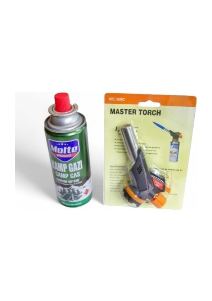 Kamp Gazı Torch Pürmüz Seti (Molte Gaz + Master Torch Pürmüz) fiyatları