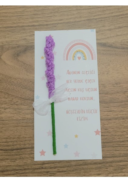 Yenidoğan Hediyelik (20 Adet), Hoş Geldin Bebek El Yapımı Lavantalı Kart, Konsept Hediyelik, Bebek Hediyelik fiyatları