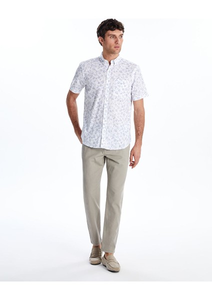 Yeni Sezon Slim Fit Gabardin Erkek Pantolon - W51789Z8