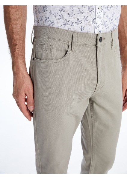 Yeni Sezon Slim Fit Gabardin Erkek Pantolon - W51789Z8
