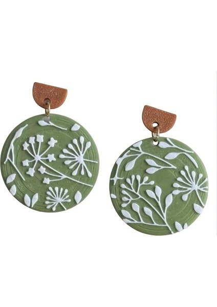 Zeytin Dalı Sallantılı Küpe – Hafif ve Şık El Yapımı Takı fiyatları