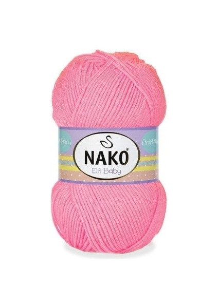 5 Adet Elit Baby Anti-Pilling El Örgü Ipi Bebek Yünü Tüylenmez Bebe Yünü 12382