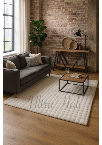 Fluffy Serisi Tavşan Tüyü Peluş Halı