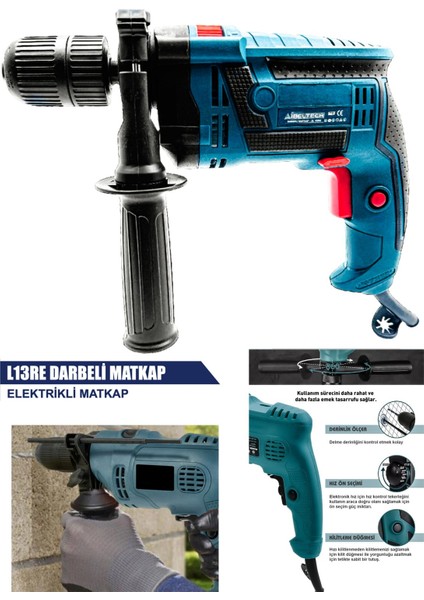 Ibeltech L13RE 710 Watt Elektrikli Darbeli Matkap