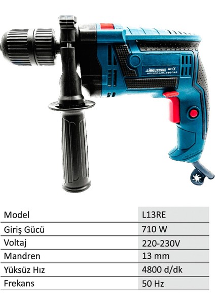 Ibeltech L13RE 710 Watt Elektrikli Darbeli Matkap fiyatları