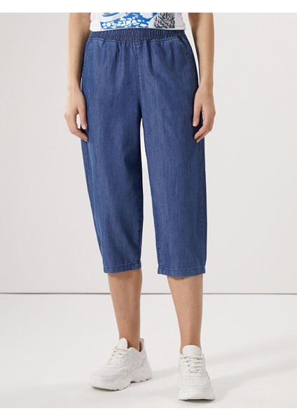 Yeni Sezon Beli Lastikli Kadin Jean Kapri - S5FT00Z8 fiyatları