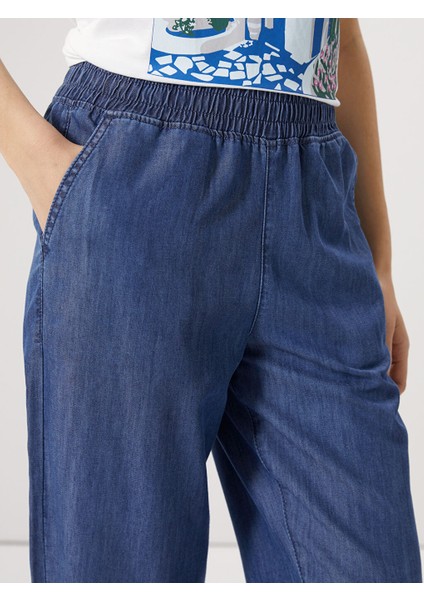 Yeni Sezon Beli Lastikli Kadin Jean Kapri - S5FT00Z8 modelleri