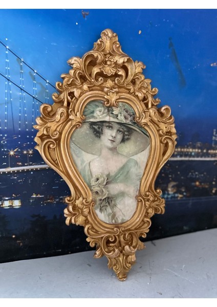 Vintage Tarzı Dekoratif Duvar Tablo 42CM