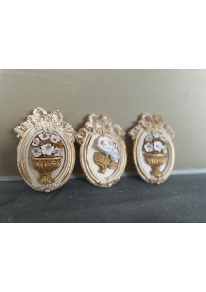 Dekoratif 3lü Mini Tablo 13CM modelleri