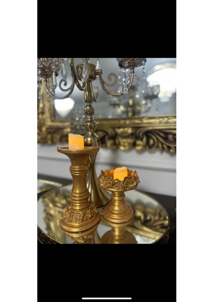 Mumluk 2 Li Şamdan Set Modern