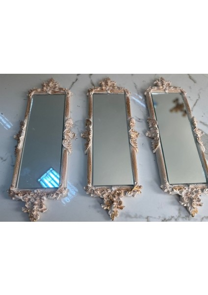 Duvar Aynası 46CM , Dekoratif Krem Duvar Aynası fiyatları