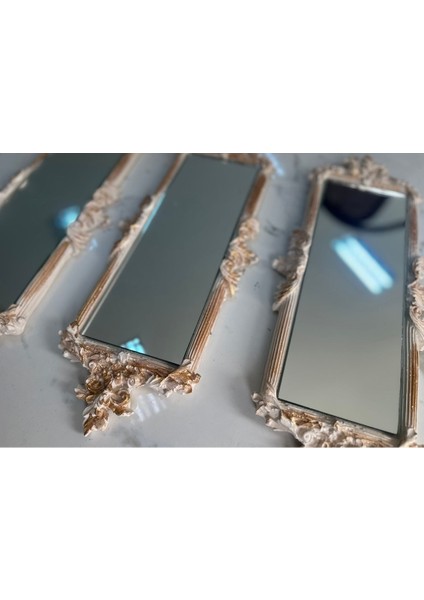 Duvar Aynası 46CM , Dekoratif Krem Duvar Aynası fırsatları