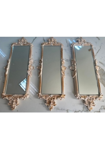 Duvar Aynası 46CM , Dekoratif Krem Duvar Aynası indirimleri