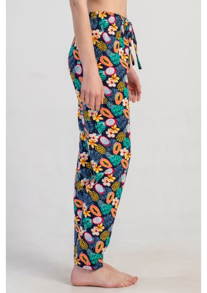 Pamuklu Kadın Tek Alt Pijama , 502067