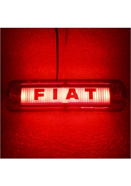 ( 3 x Adet ) 1 Set Isim Logo Parmak Lamba. 12V & 24V Fıat Kırmızı modelleri