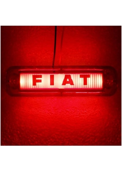 ( 3 x Adet ) 1 Set Isim Logo Parmak Lamba. 12V & 24V Fıat Kırmızı fırsatları