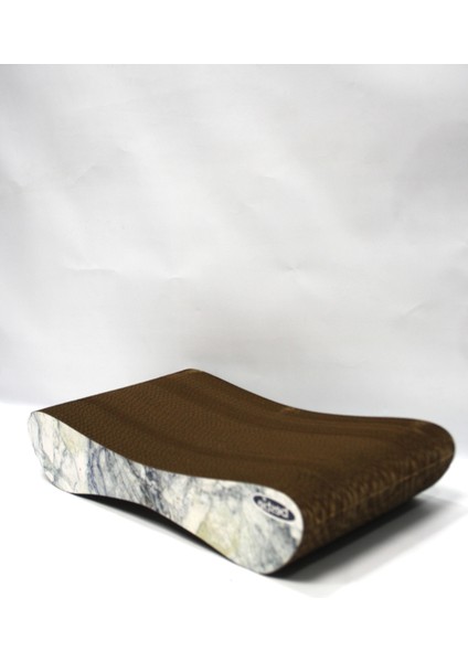 Kedi Tırmalama Kanepesi Karton Kedi Tırmalama Yatay Tırmalama- Small (43X24X8,5 Cm)- 3D Mermer Desen modelleri