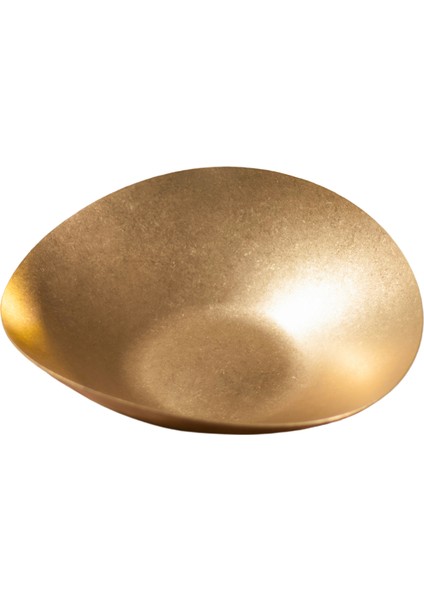 Açık Büfe Retro Sunum Tabağı Altın 21*19 cm