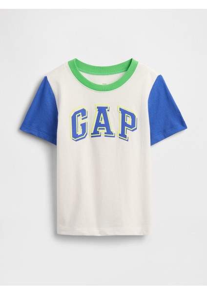 Erkek Bebek Beyaz Gap Logo T-Shirt