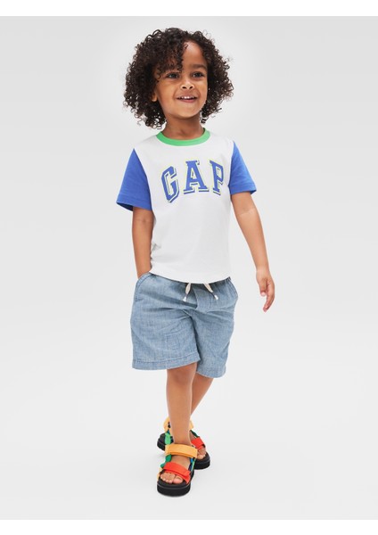 Erkek Bebek Beyaz Gap Logo T-Shirt fırsatları