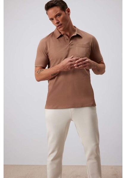 Yeni Sezon %100 Pamuk Regular Fit Kısa Kollu Polo Tişört