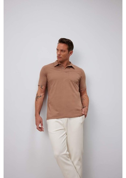 Yeni Sezon %100 Pamuk Regular Fit Kısa Kollu Polo Tişört modelleri